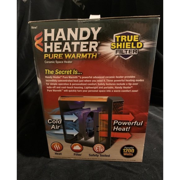 Handy Heater Pure‎ Warmth 1200 Watt Portable Ceramic Heater - Picture 3 of 5